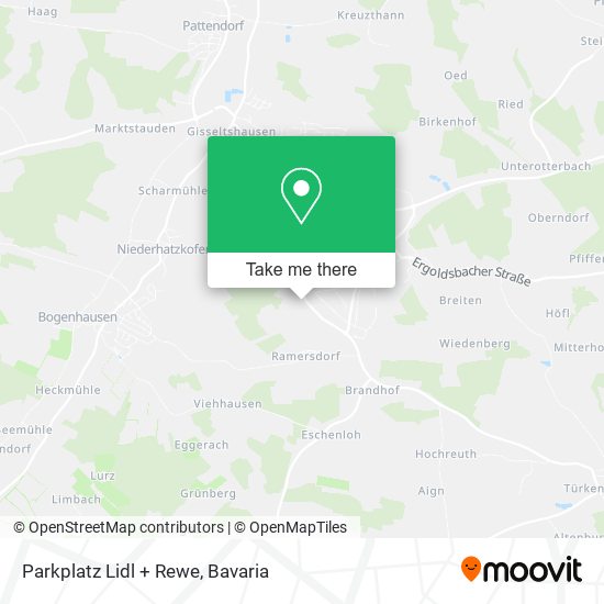 Карта Parkplatz Lidl + Rewe