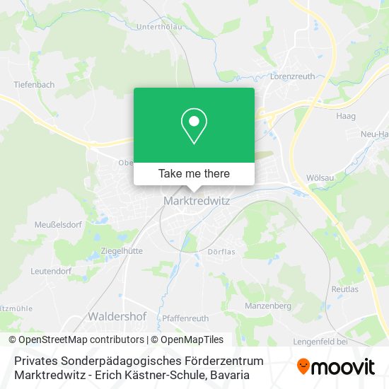 Privates Sonderpädagogisches Förderzentrum Marktredwitz - Erich Kästner-Schule map