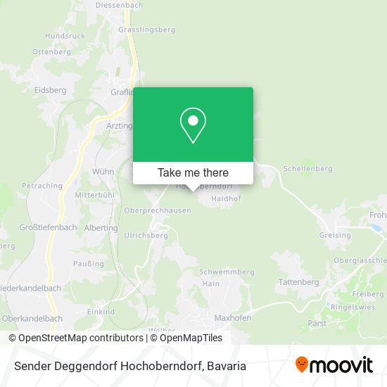 Sender Deggendorf Hochoberndorf map