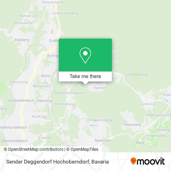 Карта Sender Deggendorf Hochoberndorf