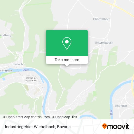 Industriegebiet Wiebelbach map