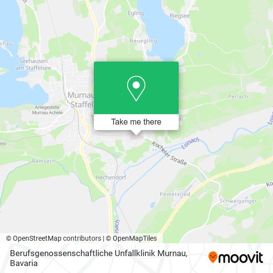 Карта Berufsgenossenschaftliche Unfallklinik Murnau