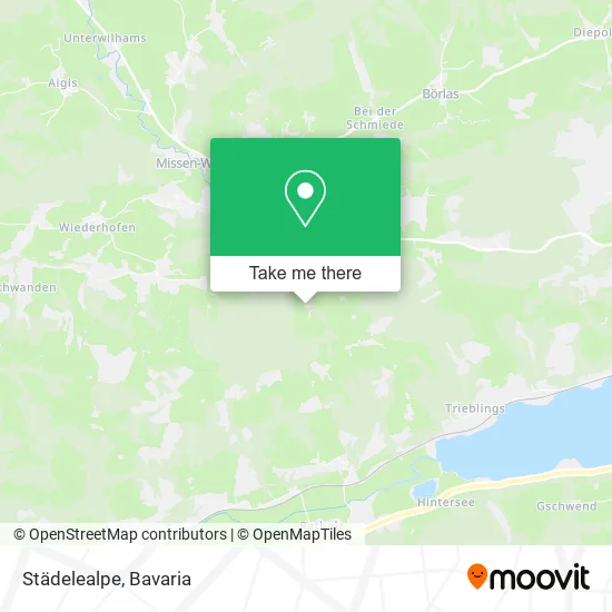 Карта Städelealpe