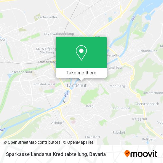 Карта Sparkasse Landshut Kreditabteilung