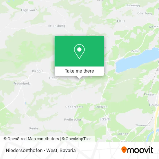 Карта Niedersonthofen - West