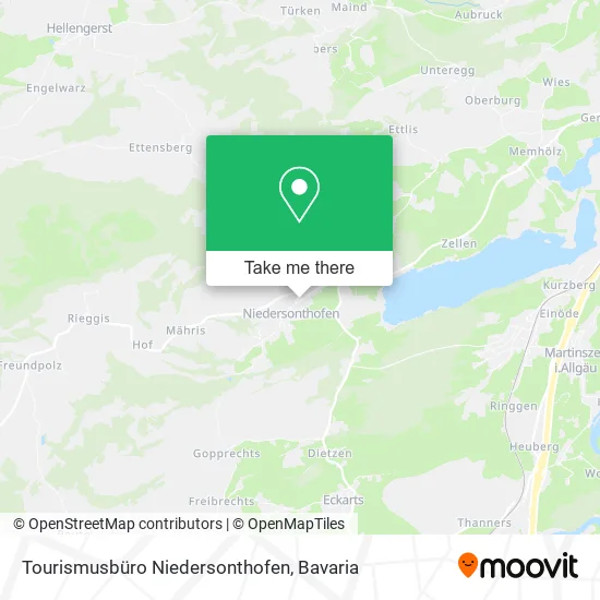Карта Tourismusbüro Niedersonthofen