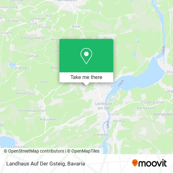 Landhaus Auf Der Gsteig map