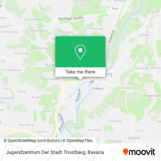 Карта Jugendzentrum Der Stadt Trostberg