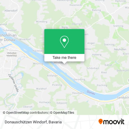 Donauschützen Windorf map
