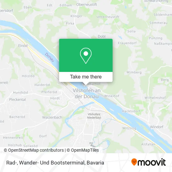 Карта Rad-, Wander- Und Bootsterminal