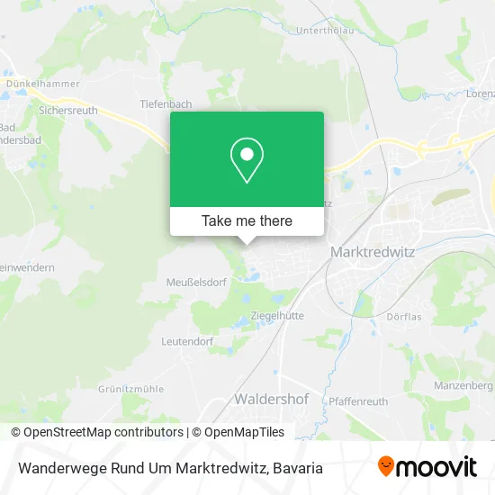 Карта Wanderwege Rund Um Marktredwitz