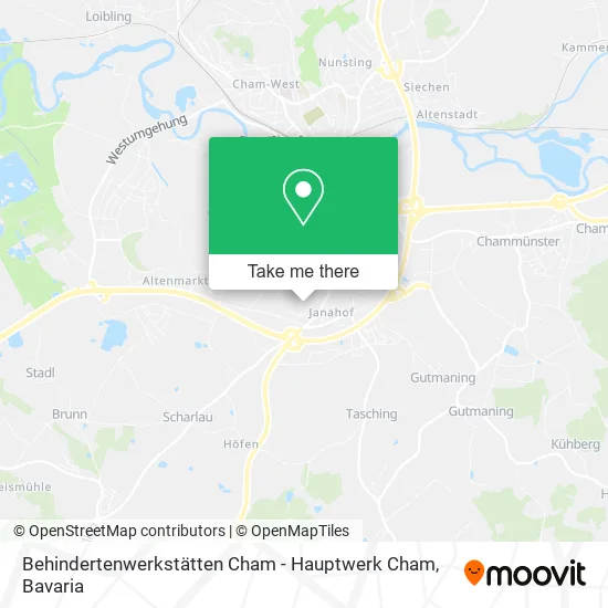 Карта Behindertenwerkstätten Cham - Hauptwerk Cham