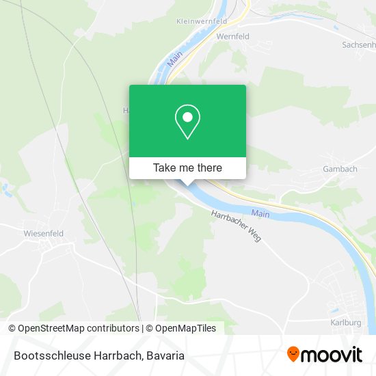 Bootsschleuse Harrbach map