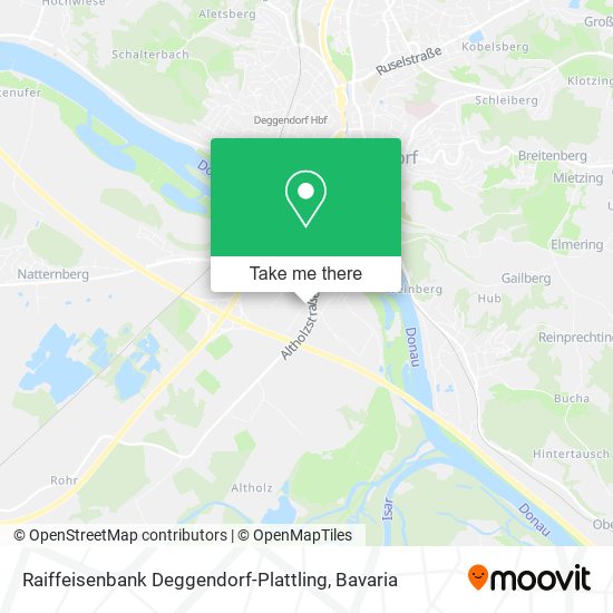 Raiffeisenbank Deggendorf-Plattling map