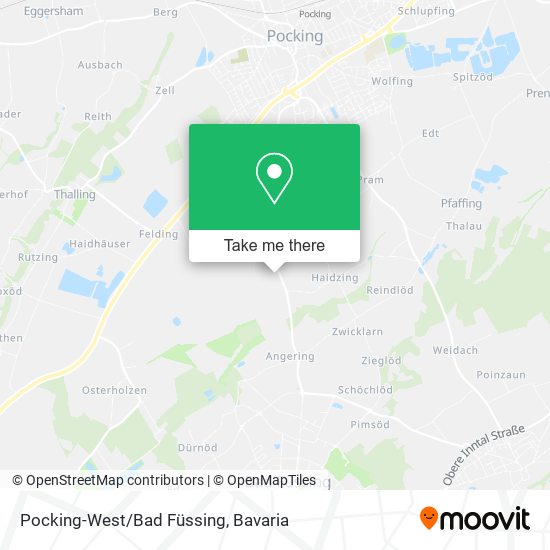 Pocking-West/Bad Füssing map