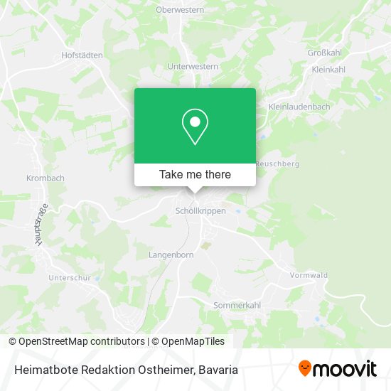 Heimatbote Redaktion Ostheimer map