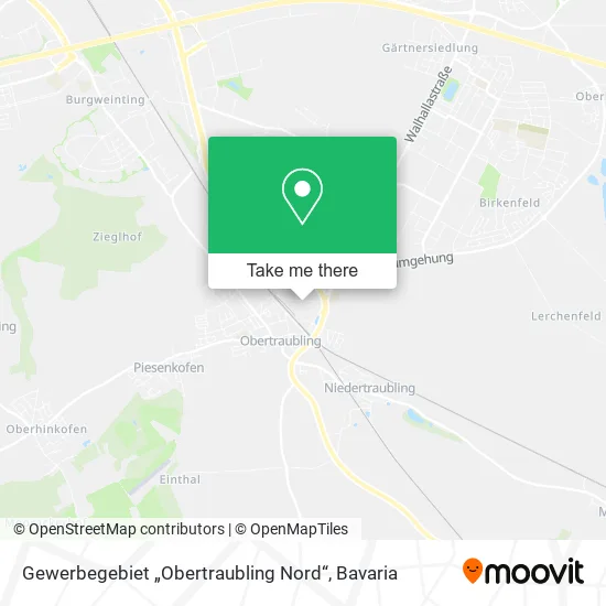 Карта Gewerbegebiet „Obertraubling Nord“