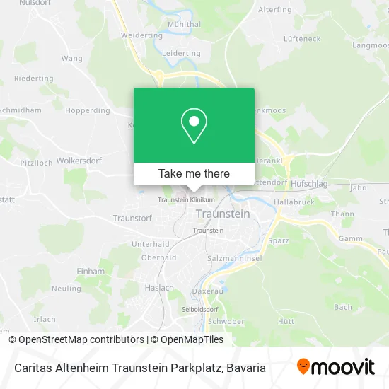 Карта Caritas Altenheim Traunstein Parkplatz