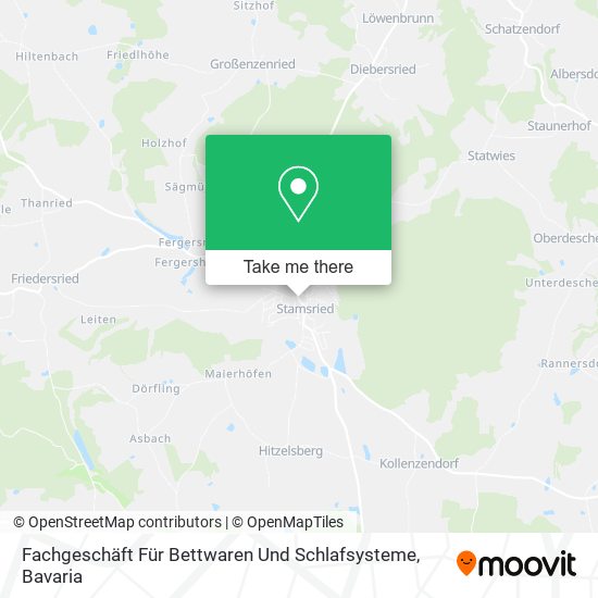 Fachgeschäft Für Bettwaren Und Schlafsysteme map