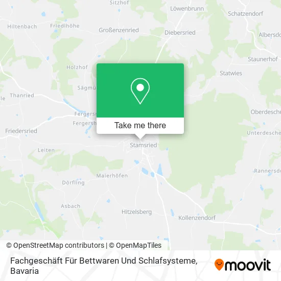 Карта Fachgeschäft Für Bettwaren Und Schlafsysteme
