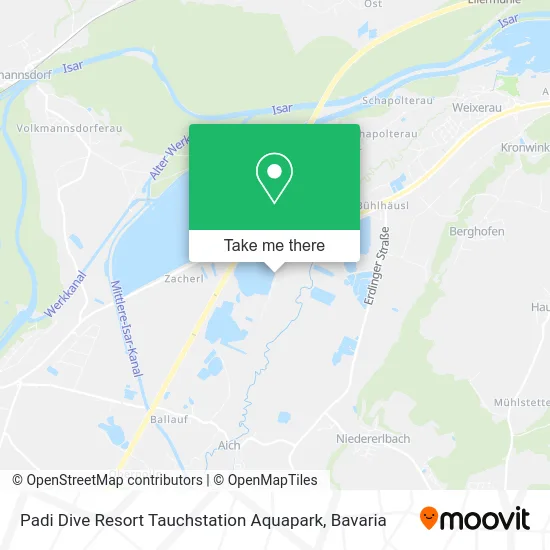 Карта Padi Dive Resort Tauchstation Aquapark