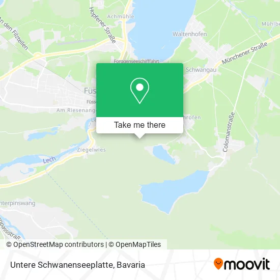 Карта Untere Schwanenseeplatte