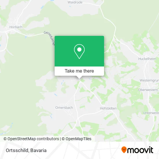 Карта Ortsschild