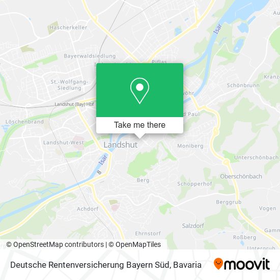 Deutsche Rentenversicherung Bayern Süd map