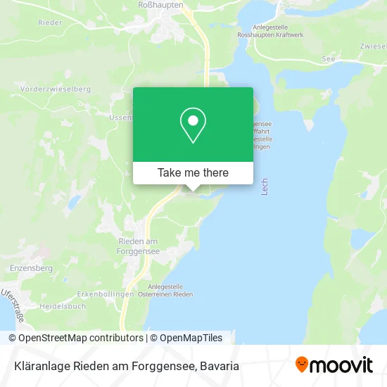 Карта Kläranlage Rieden am Forggensee