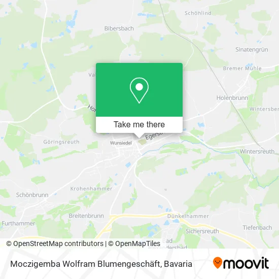 Карта Moczigemba Wolfram Blumengeschäft