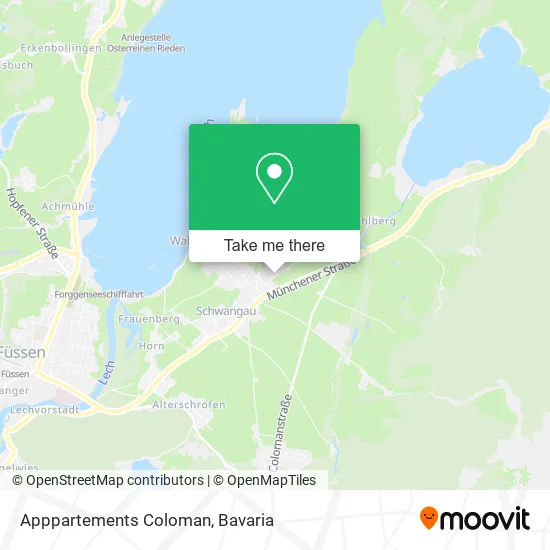Карта Apppartements Coloman