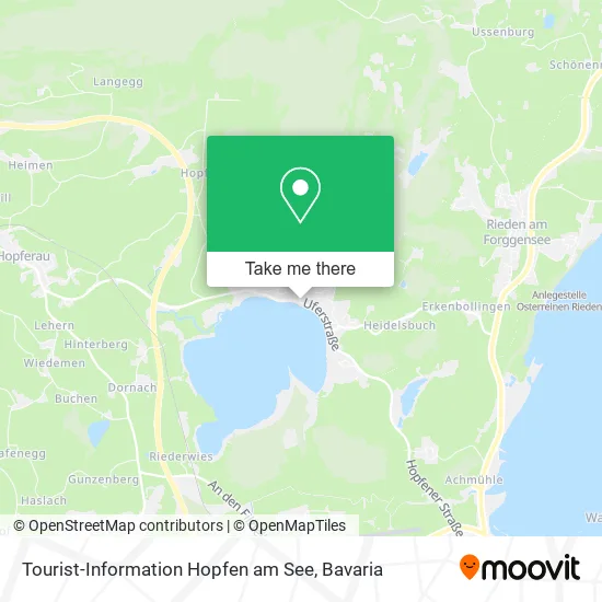 Карта Tourist-Information Hopfen am See
