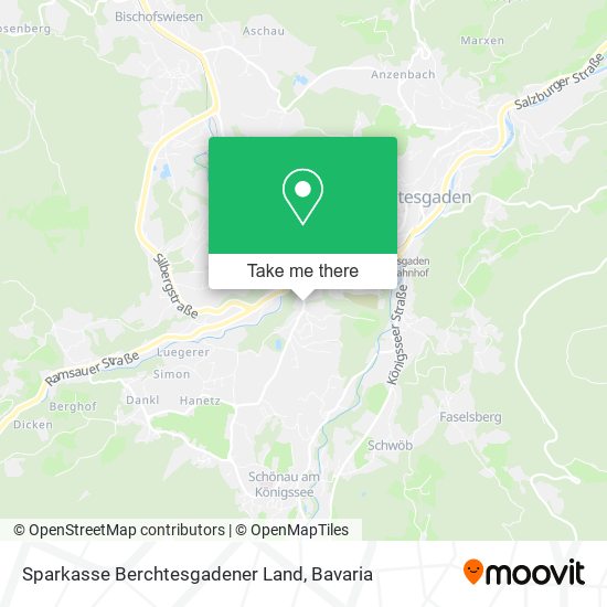 Sparkasse Berchtesgadener Land map