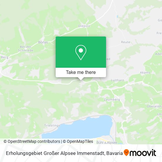 Erholungsgebiet Großer Alpsee Immenstadt map