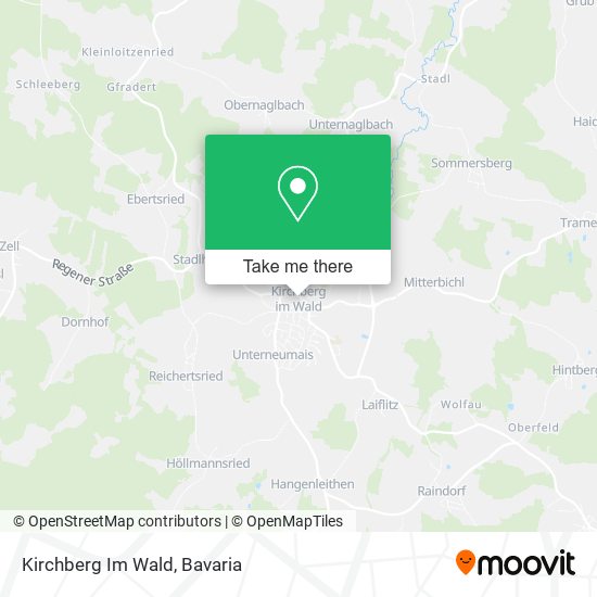 Kirchberg Im Wald map