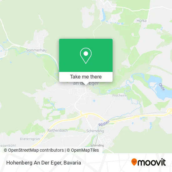 Карта Hohenberg An Der Eger