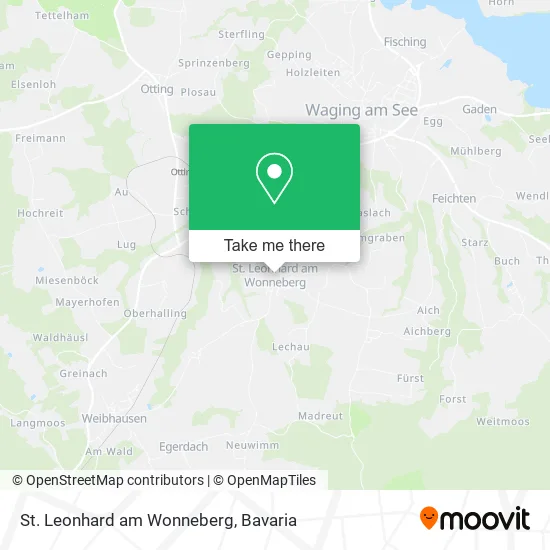 Карта St. Leonhard am Wonneberg