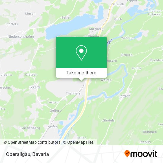 Oberallgäu map