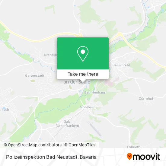 Карта Polizeiinspektion Bad Neustadt