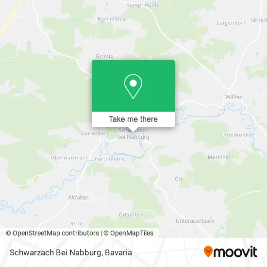 Карта Schwarzach Bei Nabburg