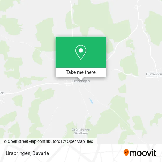 Карта Urspringen