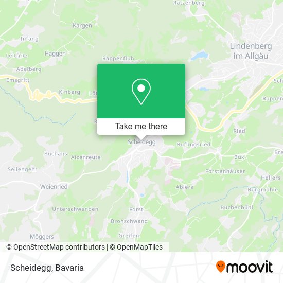 Scheidegg map