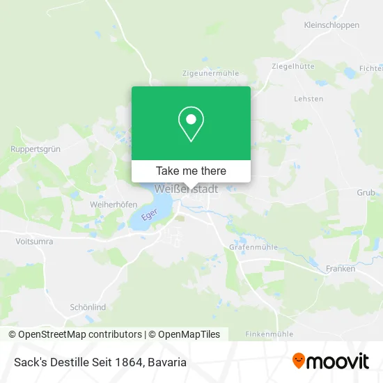 Карта Sack's Destille Seit 1864