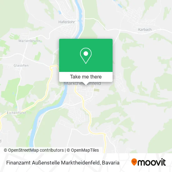 Карта Finanzamt Außenstelle Marktheidenfeld