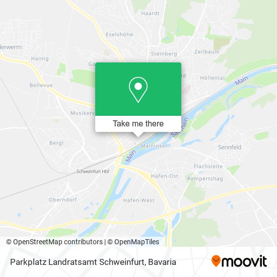 Карта Parkplatz Landratsamt Schweinfurt