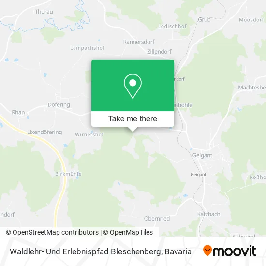 Карта Waldlehr- Und Erlebnispfad Bleschenberg