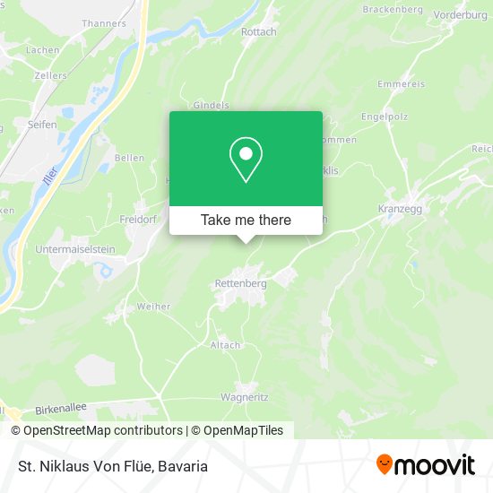 St. Niklaus Von Flüe map