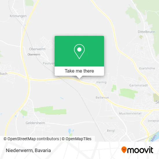 Карта Niederwerrn
