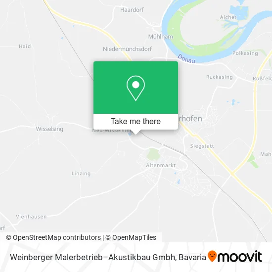 Карта Weinberger Malerbetrieb–Akustikbau Gmbh