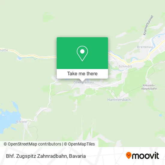 Карта Bhf. Zugspitz Zahnradbahn